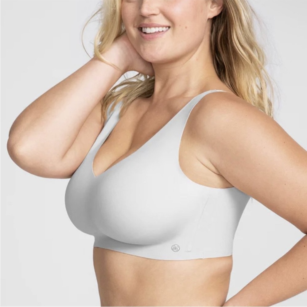 Honeylove V-Neck Bra Moondust Gray Size 1X